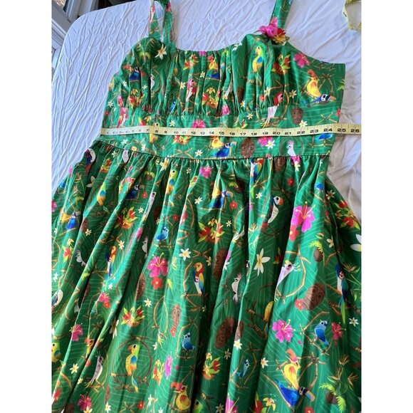NWT Disney Parks Enchanted Tiki Room Dress Shop Tropical Pin-Up Women 3X - Picture 6 of 10